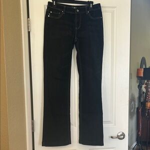 White House Black Market Women's Boot Cut Jeans - Black